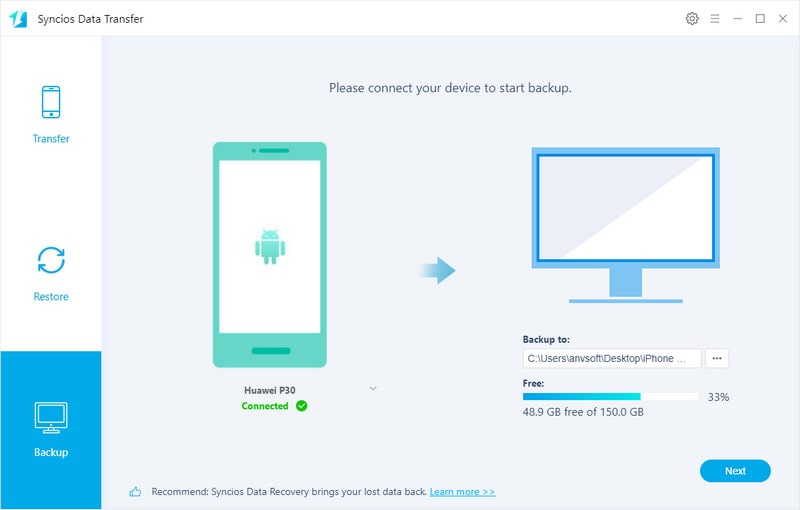 Data transfer from Huawei P30 to PC