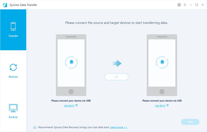 data transfer window