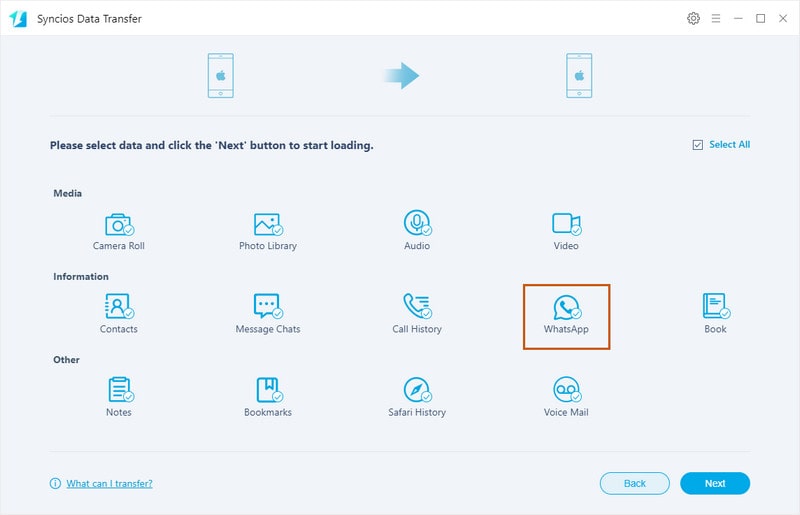 syncios data transfer old version