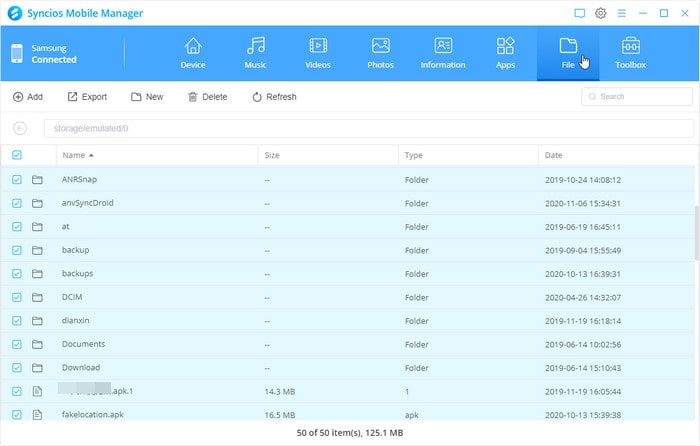 manage file systems from android 