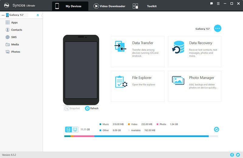 syncios data transfer old version